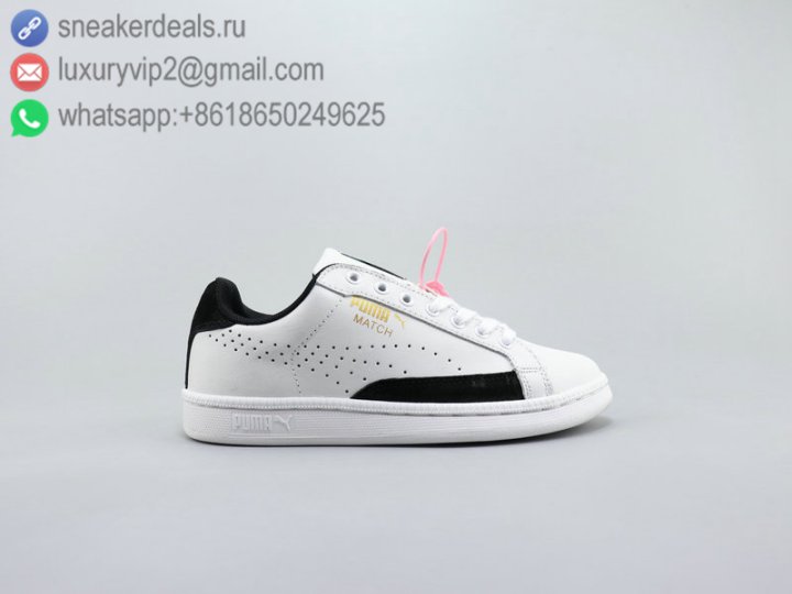 Puma Match 74 UPC Low Leather Unisex Skate Shoes Black Size 36-44